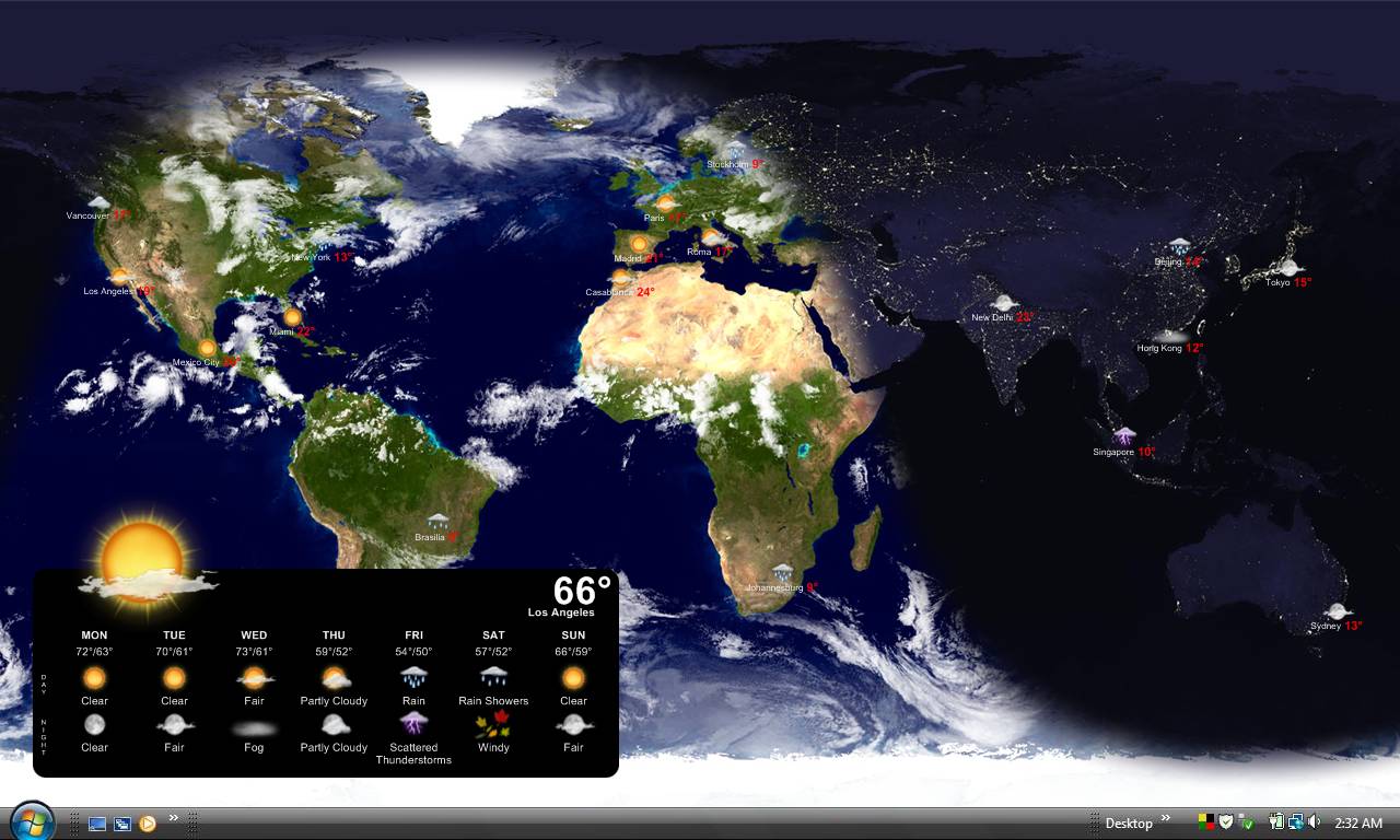 Desktop weather app